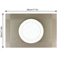 thumbnail image 4 of Sets de Table Shiqi, Ensemble de 6 Sets de Table en PVC Lavables Sets de Table en Vinyle Tissé (6 Pcs Sets de Table, Café), 4 of 4