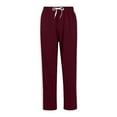 thumbnail image 3 of Casual Lined Pants, Winter Thermal Trousers, Straight Loose Fit, Comfortable Athletic Wear, Solid Drawstring Waist, Plain Comfy Trousers for Fall & Winter, 3 of 6
