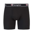 thumbnail image 3 of Champion Men's Performance Boxer Brief 3 Pack, Black (Long Leg), Small, 3 of 5