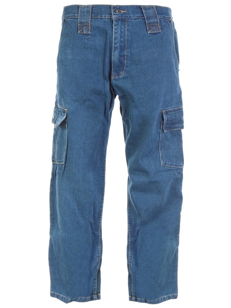 men's denim cargo pants