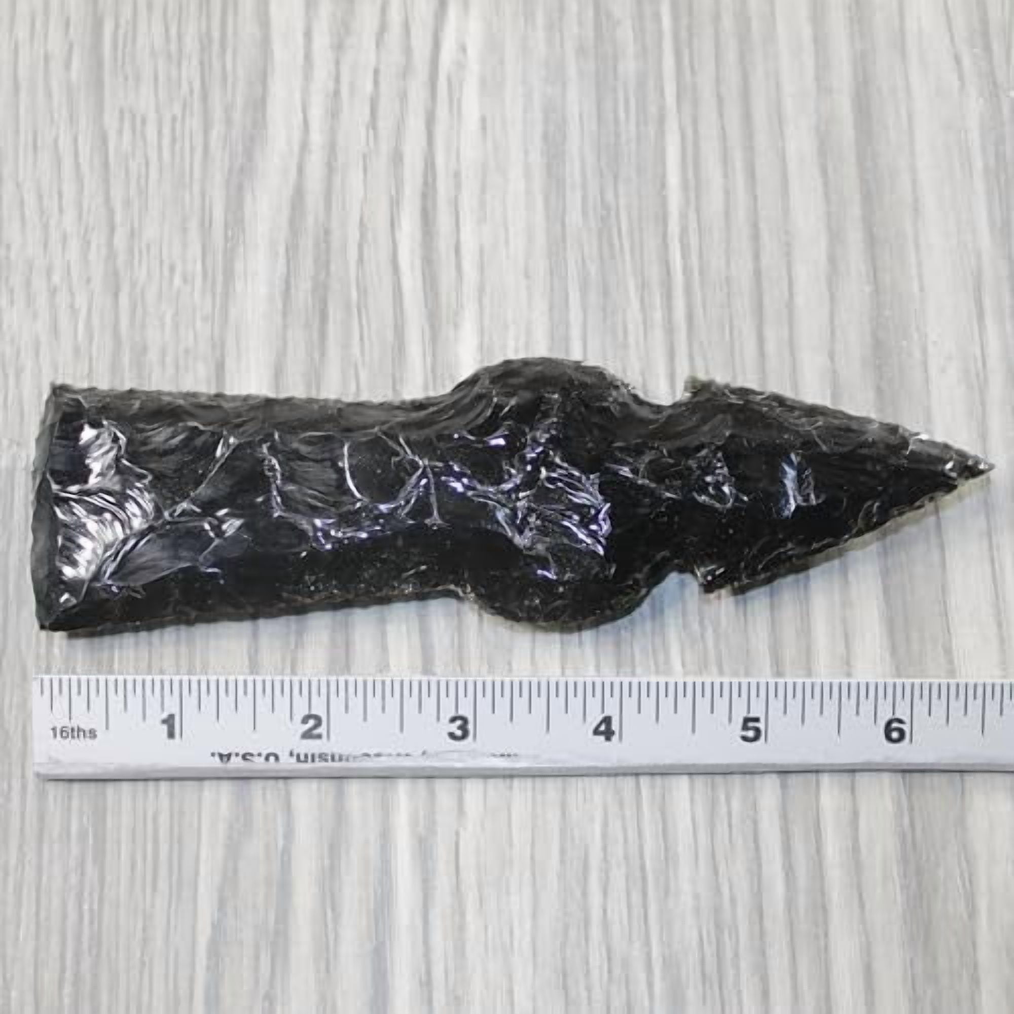 1 Obsidian Ornamental Tomahawk Head #2844  Ax Axe Hatchet
