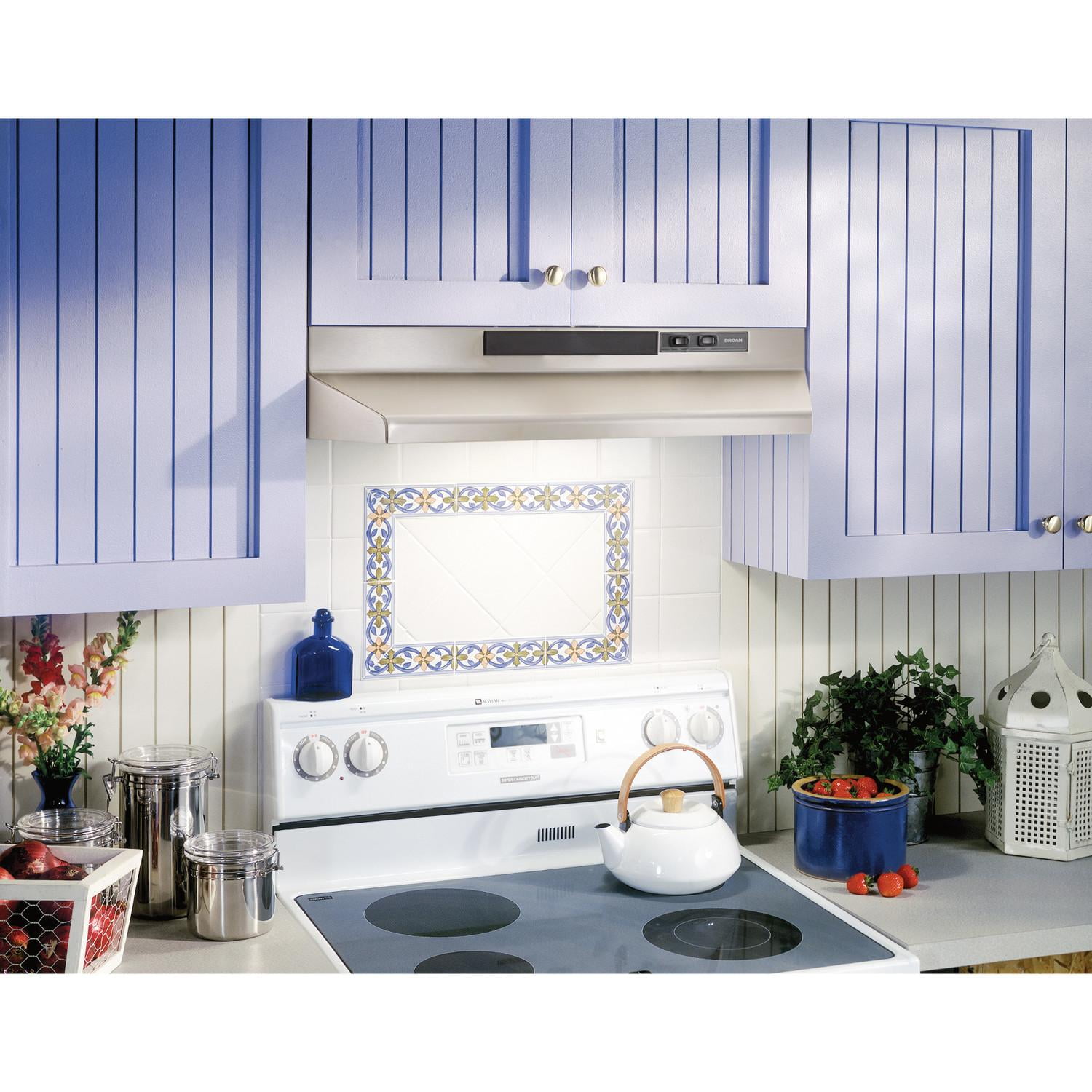 Broan 30" Under Cabinet Convertible Range Hood, Stainless, F403004