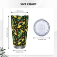 thumbnail image 4 of Daiia Happy St. Patrick's Day Printed 20oz Insulated Coffee Cup with Straw Topper, Fully Spill Proof Travel Coffee Mug, Stainless Steel Tumbler for Work Home Outdoor Car-Straw Three-piece Set, 4 of 8