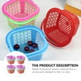 thumbnail image 5 of WRITWAA Plastic Storage Basket Set with Non- Bottom for Home Organization and Storage Solutions, 5 of 6