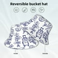 thumbnail image 5 of Disketp World Travel2 Print Reflective Bucket Hat Beach Hat Summer Travel Sun Hats Fisherman Cap, 5 of 8