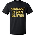 thumbnail image 2 of OXI T-Shirt - Swadust is Man Glitter, Basic Casual T-Shirt for Men's and Women Fleece T-Shirt Short Sleeve - Dark Heather Medium, 2 of 3