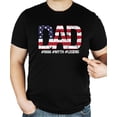 thumbnail image 4 of Patriotic Flag Dad Shirt for Men Funny Man Myth Legend T-Shirt for Dad Black Shirt Adult X-Large, 4 of 5