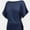 Navy, variant on Women's Solid Short Sleeve Boat Neck Dolman Top with Side Shirring Trendy Casual Loose Fit T-Shirt