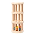 thumbnail image 3 of lionlar Kids Rattle Tube Baby Rattle Shaker Music Sensory Auditory Instrument Toy Wooden 3 Tier, 3 of 9