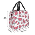 thumbnail image 4 of Kdxio Watermelon Print Insulated Lunch Bag,Reusable Tote Lunch Box for Women Men,Leakproof Cooler Lunch Bags for Work Office Travel Picnic, 4 of 6
