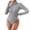 Grey, variant on Gkeoshab Womens Tops High Neck Knit Jumpsuit for Women – Fashion Slim-Fit Long Sleeve One-Piece Beige L