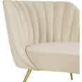 thumbnail image 3 of Meridian Furniture Margo Cream Velvet Chaise, 3 of 5