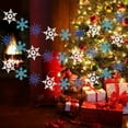 thumbnail image 2 of Pancarta de copo de nieve con purpurina azul blanco, decoraciones de fiesta temáticas navideñas, manto de las maravillas de invierno, decoración del hogar, decoración de fiesta festiva de Papá Noel, d Namotu YZY774, 2 of 7