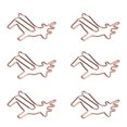 thumbnail image 3 of Clips de Papier Fauve, Multi-Usage Simple Processus de Galvanoplastie Petits Trombones Sans Fondu Portable pour Fichier pour Photos pour Signet, 3 of 8