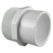 Charlotte Pipe Schedule 40 2 in. MPT T X 1-1/2 in. D Slip PVC Pipe Adapter