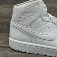 thumbnail image 4 of Ni - ke Jordan 1 Mid White Snakeskin Ni - ke Air AJ1 BQ6472 110 Womens Size 12 Men 10.5, 4 of 5