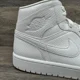 thumbnail image 4 of Ni - ke Jordan 1 Mid White Snakeskin Ni - ke Air AJ1 BQ6472 110 Womens Size 12 Men 10.5, 4 of 5
