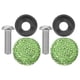 thumbnail image 4 of Tuercas y tornillos para matrículas de vehículos Tapón de rosca de diamantes de imitación para automóviles Sujetadores especiales Tornillos antirrobo (verde claro), 4 of 5
