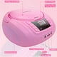 thumbnail image 4 of Reproductor de CD portátil LONPOO Boombox, Bluetooth, radio FM USB, 28 cm, 4 of 8
