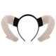 thumbnail image 5 of Diadema de cuerno de oveja artificial Cosplay Hair Hoop Performance Hair Band Accesorios para el cabello Blanco, 5 of 8