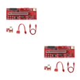 thumbnail image 2 of Inteprter Placa adaptadora PCI-E 1X a 16X, indicador LED, tarjeta extensora de velocidad rápida, equipo de minería de expansión, suministros 13pro 2Conjunto, 2 of 6