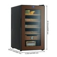 thumbnail image 6 of 18L Electric Cigar Humidor, 116 Counts Cooling and Heating Temperature Control Humidor Cabinet, Large Cigar Humidor With Spanish Cedar Wood Shelves, Drawers, Hygrometer, 6 of 7
