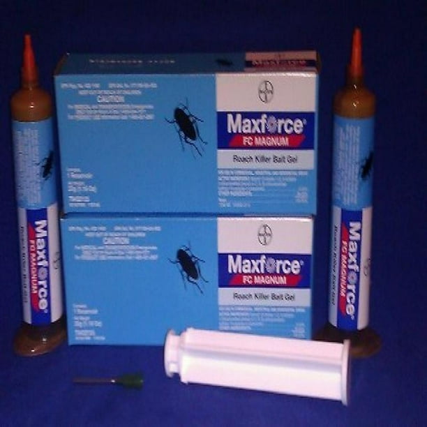 2 Tubes Maxforce FC Magnum Cockroach German Roach Pest ...