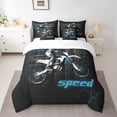thumbnail image 2 of Homewish Dirt Bike 7-Piece Twin Bedding Sets,Speed Motorcycle Motocross Bedding Comforter Set,Extreme Sport Sheet Sets For Boy,Microfiber Bedroom Decor, 2 of 8