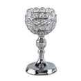 thumbnail image 1 of Candelabro de cristal para decoración de dormitorio y aniversario Plata L, 1 of 6