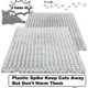 thumbnail image 2 of 16 Pack Cat Repellent Outdoor Scat Mat Cats Dogs Plastic Mats With Spikes Clear Spiked Deterrent Training Pet Mat Cat Repellent Mats-hhny, 2 of 5