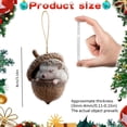thumbnail image 3 of Aoyunhp 1Pc Forest Animal Series Christmas Ornaments,Cute Animal Christmas Ornaments,2D Flat Acrylic Hanging Pendant Creature Raccoon Hedgehog Decor,Christmas Tree Decorations for Home Holiday, 3 of 7