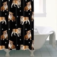 thumbnail image 5 of 72" x 84" Dog and Bone Shower Curtain - Furry Pet Themed Waterproof Quick-Dry Bathroom Decor, 5 of 5