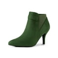 thumbnail image 1 of Unique Bargains Women's Pointed Toe Stiletto Heels Chelsea Ankle Booties, 1 of 8