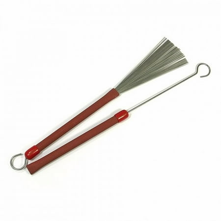 Ludwig L191 Red Grooved Handle Brushes w/ Loop End