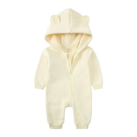 

Baby Sleeper Newborn Girl Sleepers Baby Onsies Crawling suit Onesie Baby Beige 80