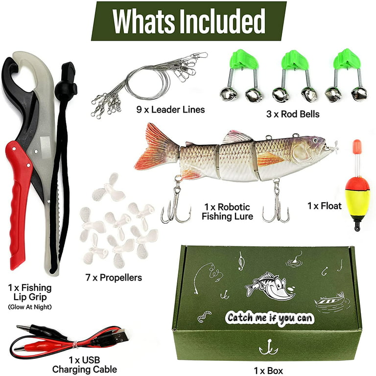 UFISH Robotic Fishing Lure 5.12 Animated Electronic Swimming Lure for Bass  Pike Musky Perch 