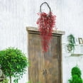 thumbnail image 6 of 4 Pcs Artificial Hanging Leaves Plants Topboutique Fake Flower Faux Vines Ivy Leaves Hanging Fake Vines Plants UV Resistant Plastic Greenery for Wedding Party Garden Wall Porch Decoration,Red, 6 of 8