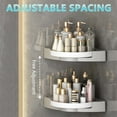 thumbnail image 7 of sruoe Corner Shower Organizer Clearance, Bathroom Shelf Organizer, Wall Mount Suction Cup Bathroom Storage Rack, No Drilling Over The Shower Head Caddy, 7 of 7