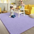thumbnail image 5 of Arogan Soft Low Pile Rug Modern Area Rugs for Bedroom Living Room,Suitable for Boys Girls Teenagers and Adults with Super Soft Touch , Purple ,5'x 7', 5 of 7