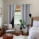 thumbnail image 2 of Insulated Blackout Curtains for Bedroom with Black Liner, Double Layer Full Room Darkening Noise Reducing Grommet Curtain (42 x 63 Inch, 2 Panels), 2 of 4