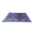 thumbnail image 2 of Ahgly Company Machine Washable Indoor Round Oriental Blue Traditional Area Rugs, 4' Round, 2 of 4