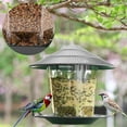 thumbnail image 2 of DISEN Bird Feeders for Outside, Bird Feeder, Wild Bird Seed for Outside Feeders, Squirrel Proof Birds Feeder and Garden Decoration Yard for Bird Watchers (Grey), 2 of 9