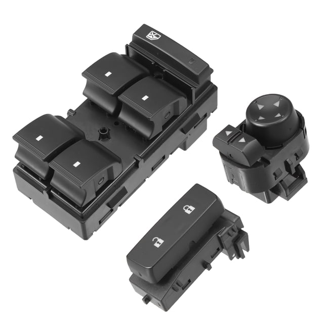 1 juego 25789692 20945129 25951963 interruptor de ventana eléctrica delantera izquierda para GMC Sierra 1500 Denali SL SLE SLT WT