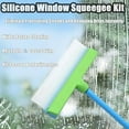 thumbnail image 4 of Harborrs Alisanda Recyclable Silicone Window Squeegee Kit, Upgrade No Streaks Window Cleaning Kit, Windows Cleaning Scraper, Durable & Long-Lasting, for Shower Glass Mirror (Blue), 4 of 7