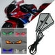 thumbnail image 2 of Luz LED universal para motocicleta con forma de ojo de demonio, faro USB con forma de ojo de diablo, faro LED de 12 V para motocicleta, faros delanteros con forma de ojo de diablo para coc, 2 of 7