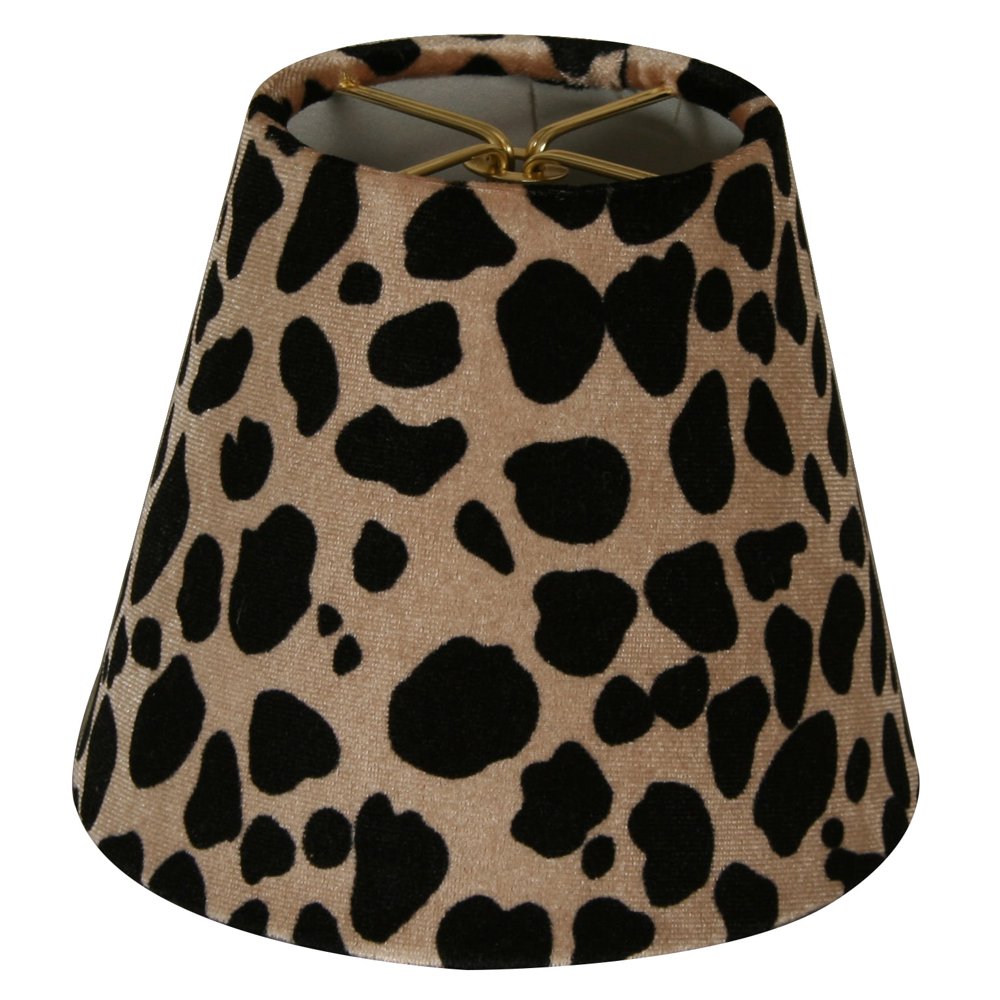 Royal Designs Leopard Silk 5inch Chandelier Lamp Shades (Set of 6