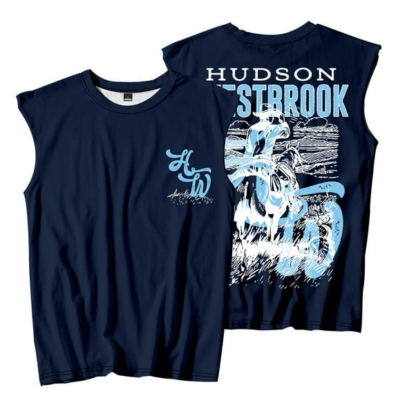 Hudson Westbrook Cowboy Sleeveless T-Shirts Take Your Time Tour Merch Summer Unisex Fashion Tee