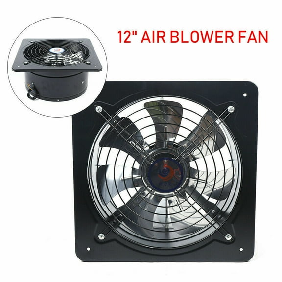 12" Ventilation Extractor Industrial Wall Mounted Air Blower Fan Exhaust Kitchen