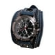 thumbnail image 2 of Reloj de retro punk, correa ancha de cuero PU, brazalete, esfera grande, números , relojes de , reloj de , de Azul SM SunniMix reloj de pulsera, 2 of 8