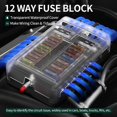 thumbnail image 4 of Nueva Caja de Fusibles para Automóviles de 12 Vías, Equipo de Instalación y Modificación de Automóviles, Caja de Fusibles Segura Integrada para Automóviles y Barcos, 4 of 5